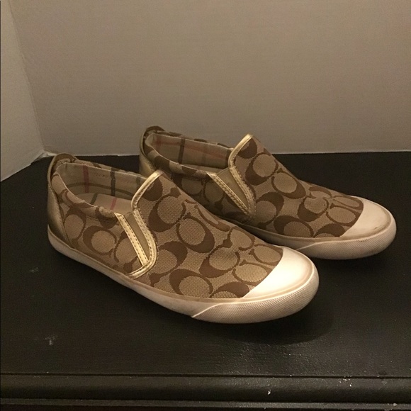 Coach Brown Beal Signature Slip on Loafer Sneakers - Picture 9 of 11